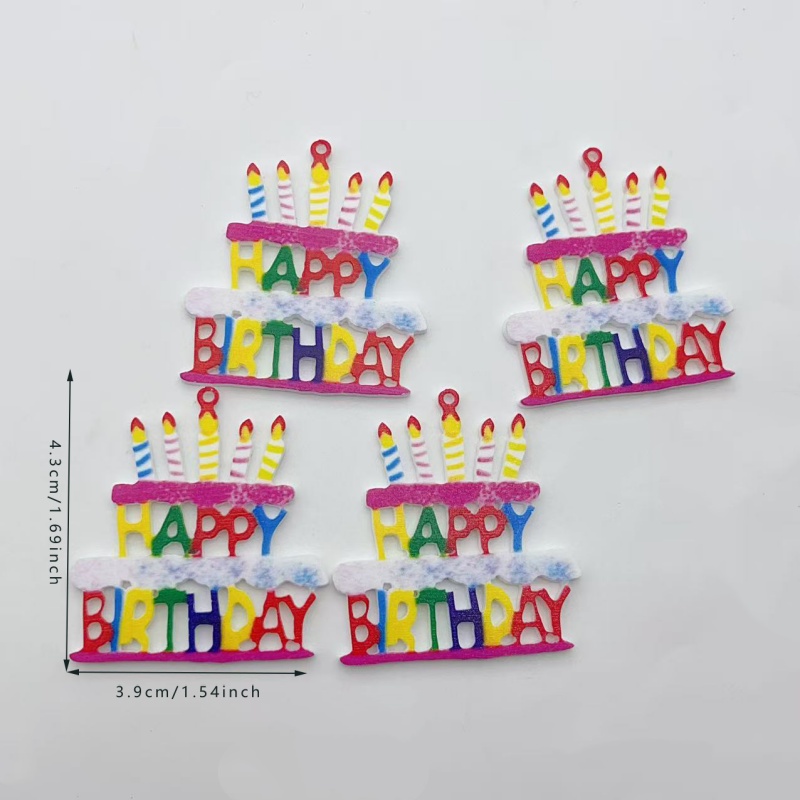 Candle Making Date - 10 Stück Bunte Happy Birthday Kuchen