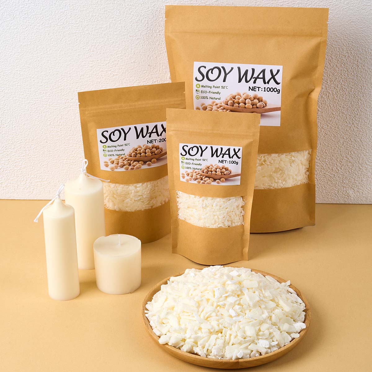 Candle Making Easy - 1 Pfund reinweißes Sojawachs für handgemachte