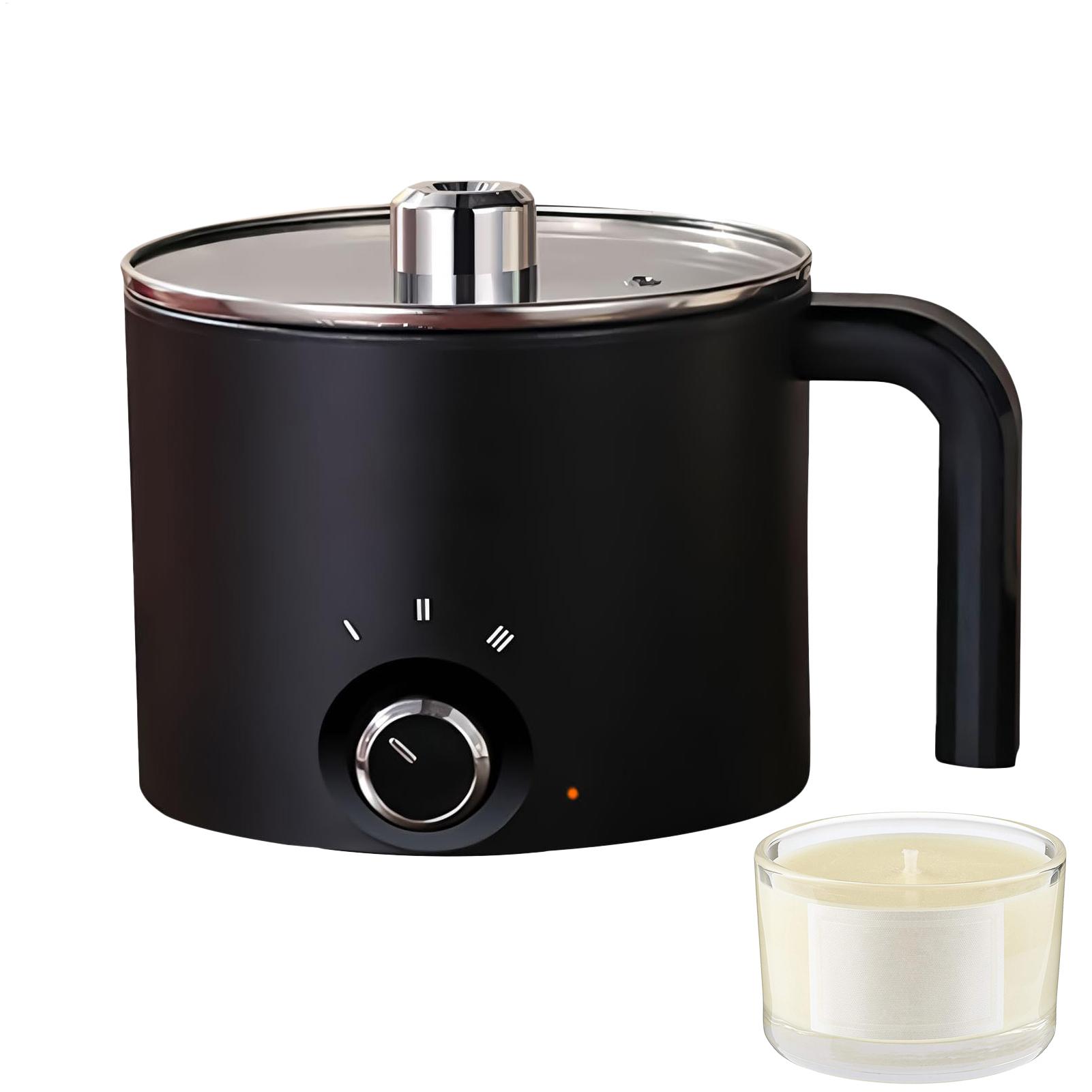 Candle Making Easy - Kerzenwachs-Schmelztopf 1,5L Großer Edelstahl Elektrischer Antihaft-Kerzenherstellungstopf